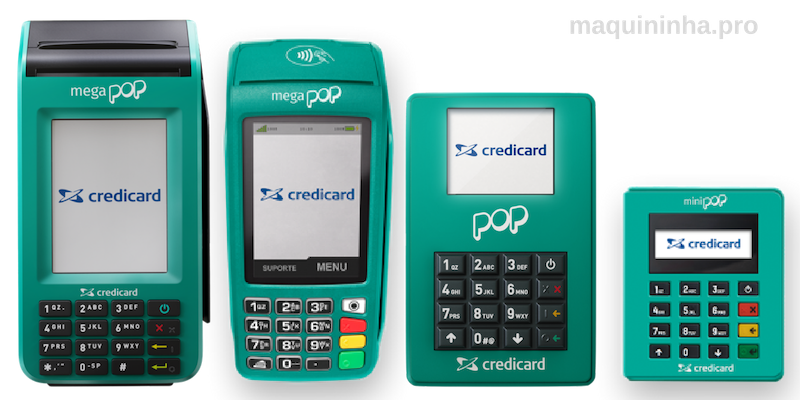 Máquinas de Cartões Credicard Pop