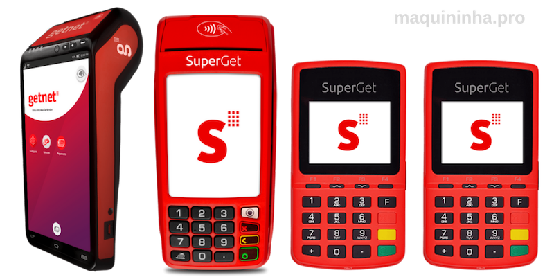 Máquinas de Cartões Getnet Superget Santander
